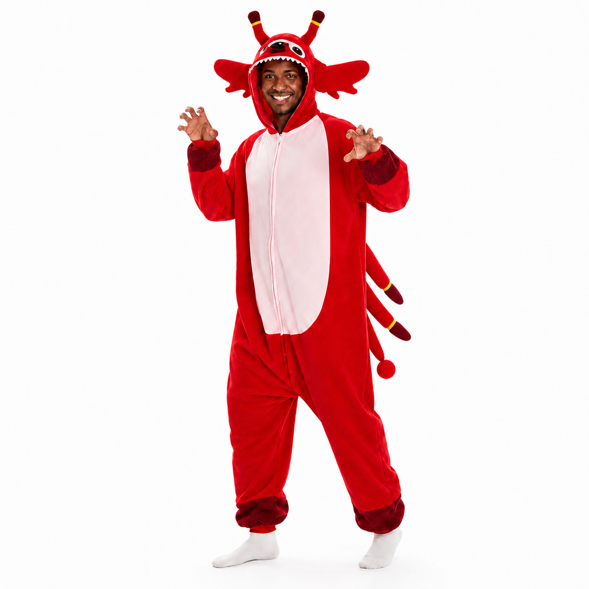 Red Monster Kigurumi Onesie - hero