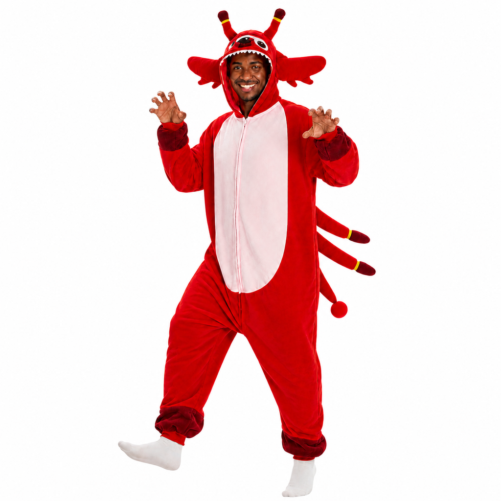 Red Monster Kigurumi Onesie - product detail
