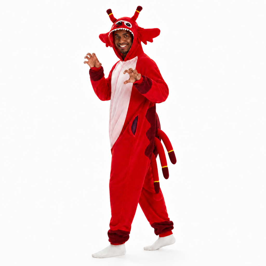 Red Monster Kigurumi Onesie - product detail