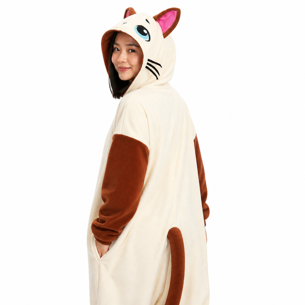 Siamese Cat Kigurumi Onesie - product detail
