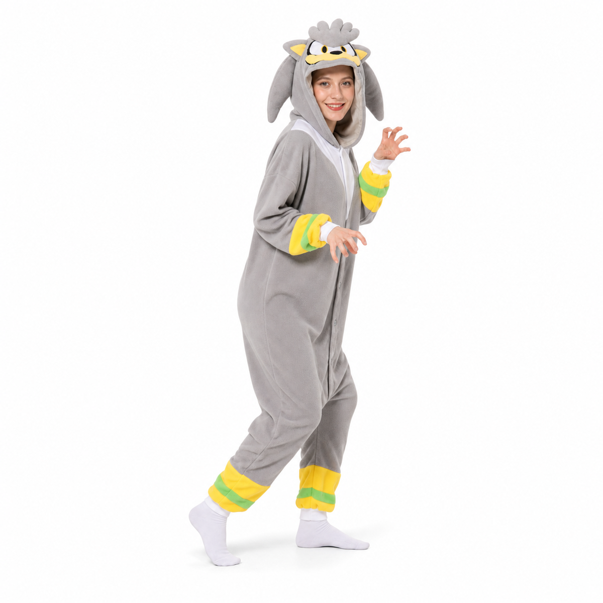 Silver the Hedgehog Kigurumi Onesie product detail 6