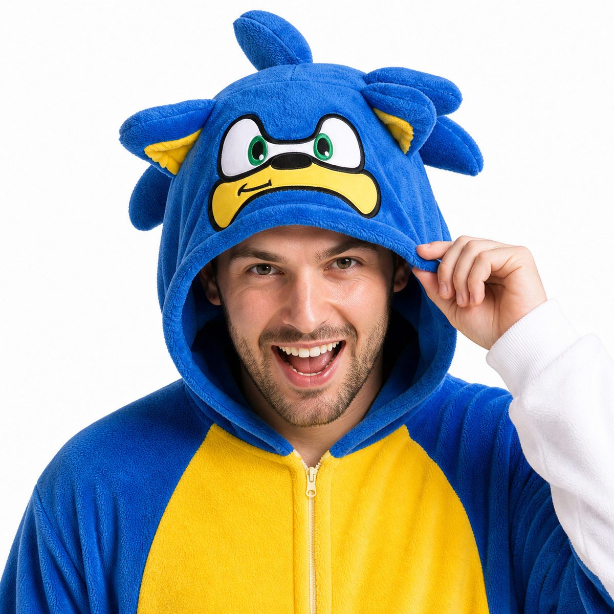 Sonic Zip-Front Kigurumi Onesie product detail 2
