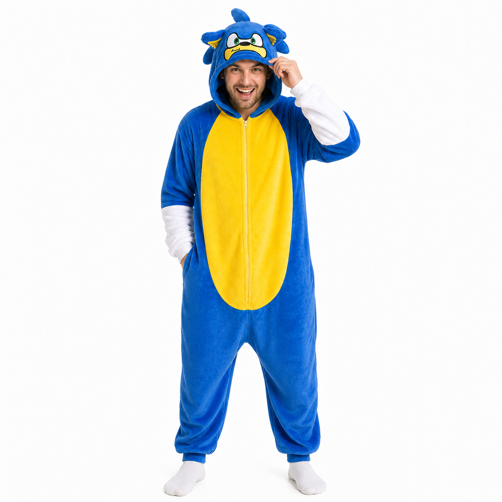 Sonic Zip-Front Kigurumi Onesie product detail 4