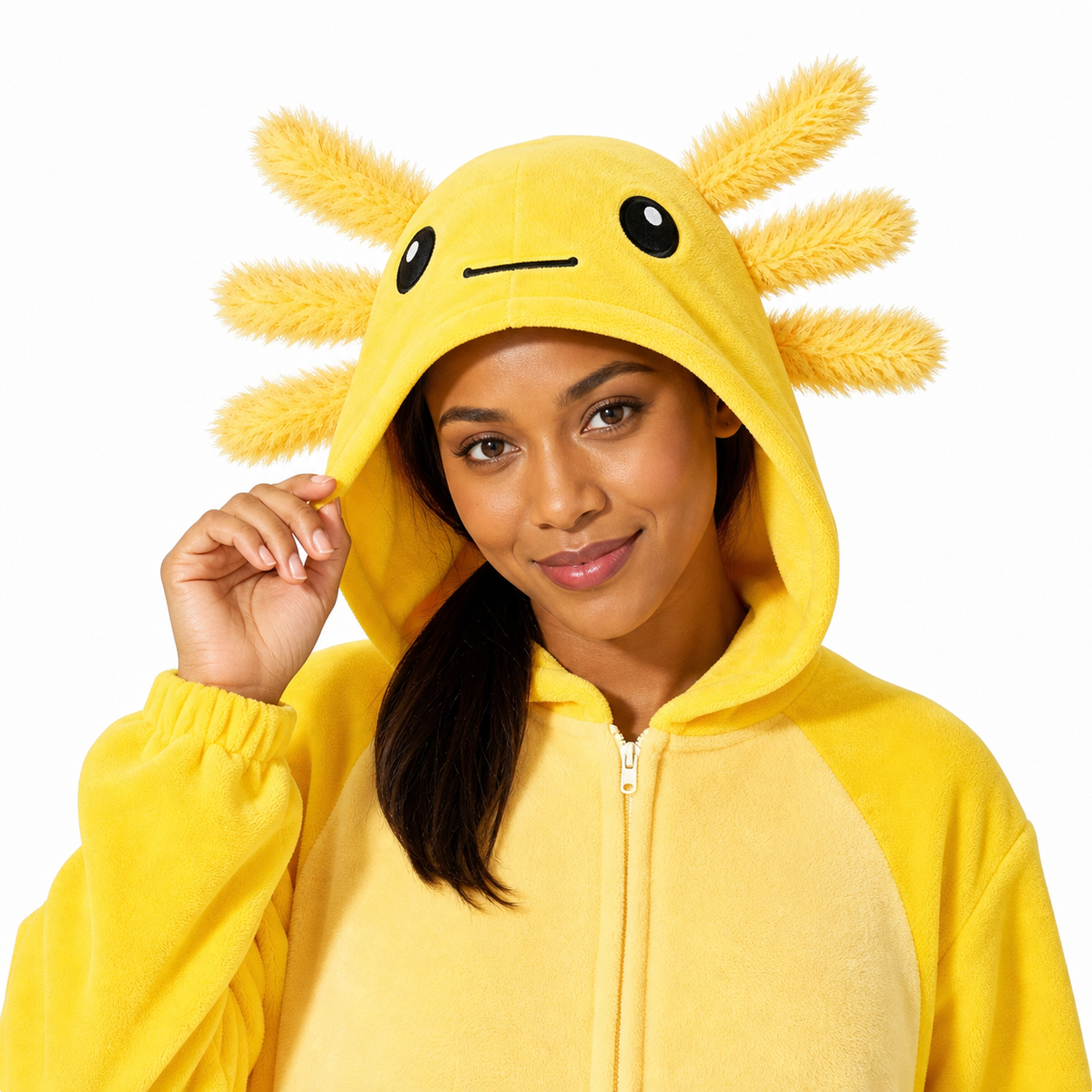 Yellow Axolotl Kigurumi Onesie - product detail