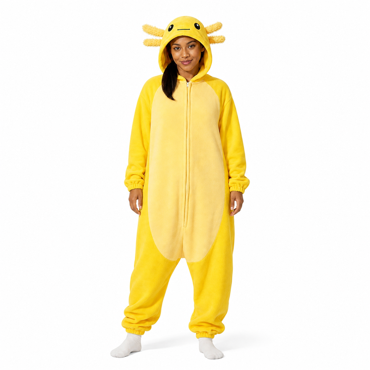 Yellow Axolotl Kigurumi Onesie - product detail