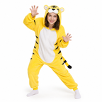 Yellow Cartoon Tiger Kigurumi Onesie hero image