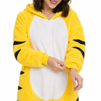 Yellow Cartoon Tiger Kigurumi Onesie product detail 5