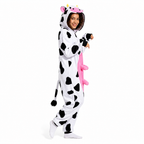 Zip Front Cow Kigurumi Onesie - product detail