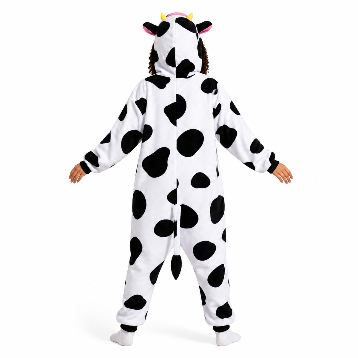 Zip Front Cow Kigurumi Onesie - product detail